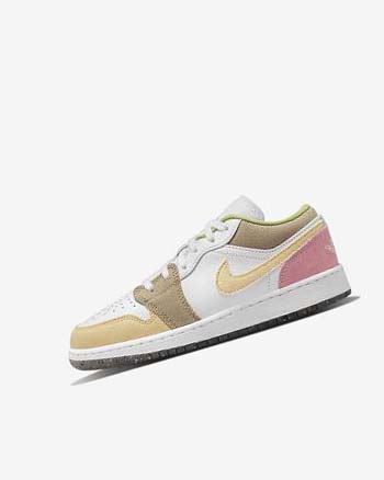 Nike Air Jordan 1 Low SE Blancos Blancos Verdes | MX 4549